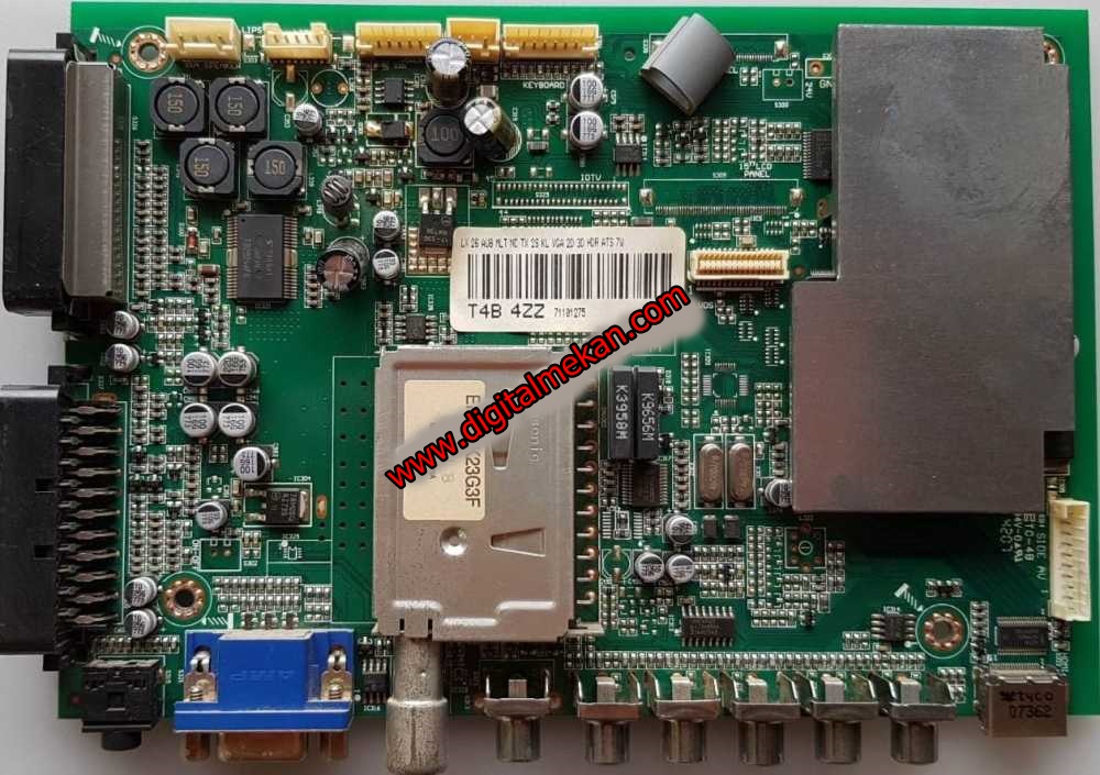 XLA190R-5, T4B 4ZZ, Beko 66-401 B HD, Main Board, Ana Kart