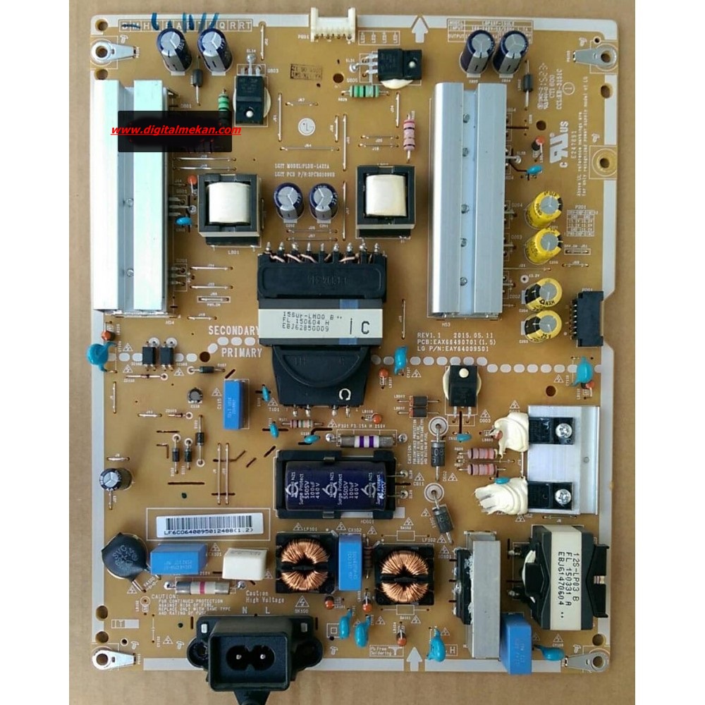 EAX66490701(1.5), EAY64009501, 3PCR01090A, LGP49F-15UL2, POWER BOARD, BESLEME