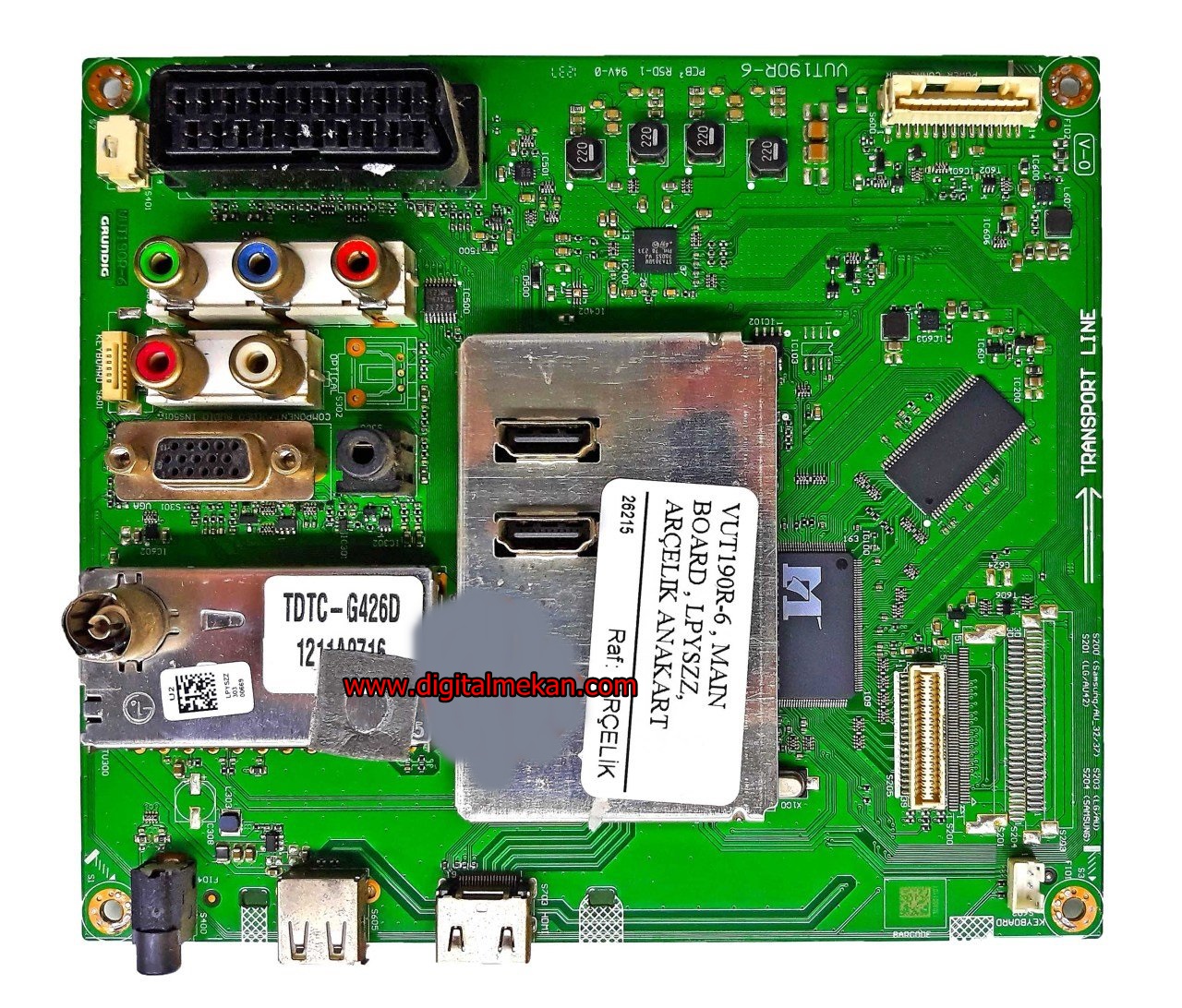 VUT190R-6 , MAIN BOARD , LPYSZZ, ARELIK ANAKART