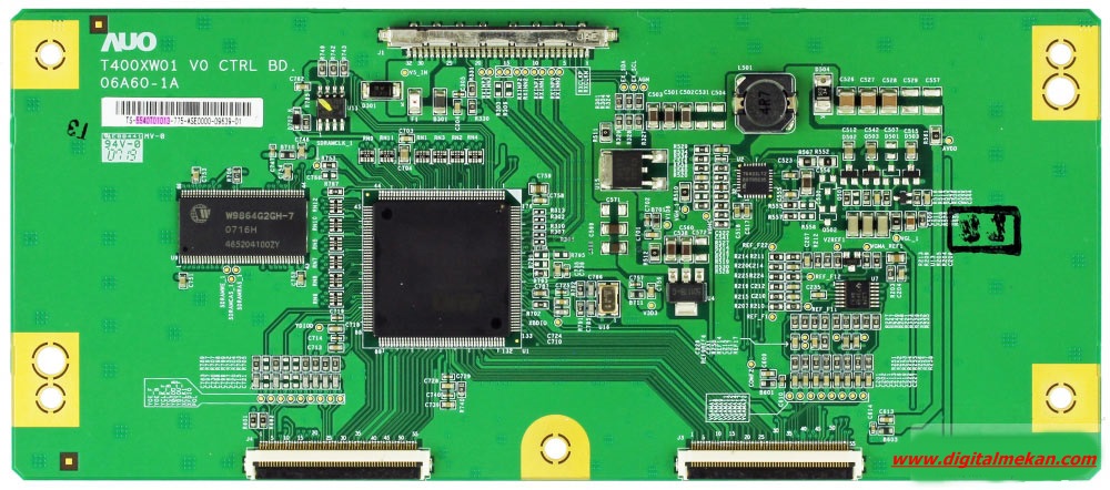 T400XW01 V0 CTRL BD, 06A60-1A, 55.40T01.013, BN81-01912A, T-Con Board, AU Optronics, T400XW01 V.0, T400XW01 V.1